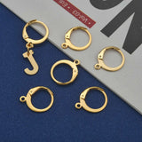 100Pcs Stainless Steel Leverback Earring Clasp Hooks