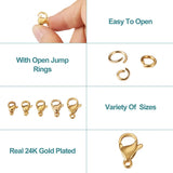 100Pcs Stainless Steel Lobster Claw Clasps Kit DIY Jewelry Making