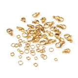 100Pcs Stainless Steel Lobster Claw Clasps Kit DIY Jewelry Making