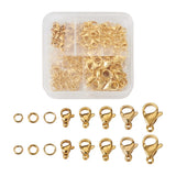 100Pcs Stainless Steel Lobster Claw Clasps Kit DIY Jewelry Making