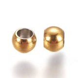 100Pcs Stainless Steel Spacer Beads 3x2mm Hole: 1.6mm