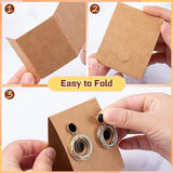 100Pcs Earring Display Cards Blank Holder Paper for Jewelry Packaging