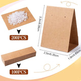 100Pcs Earring Display Cards Blank Holder Paper for Jewelry Packaging