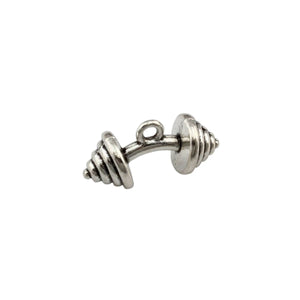 100Pcs Tibetan Silver BARBELL Charm Pendant 21x10mm