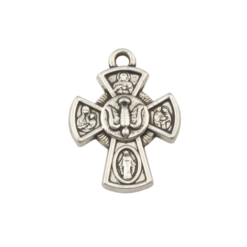 100Pcs Tibetan Silver Cross Charms Pendants 18x24mm