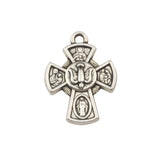 100Pcs Tibetan Silver Cross Charms Pendants 18x24mm