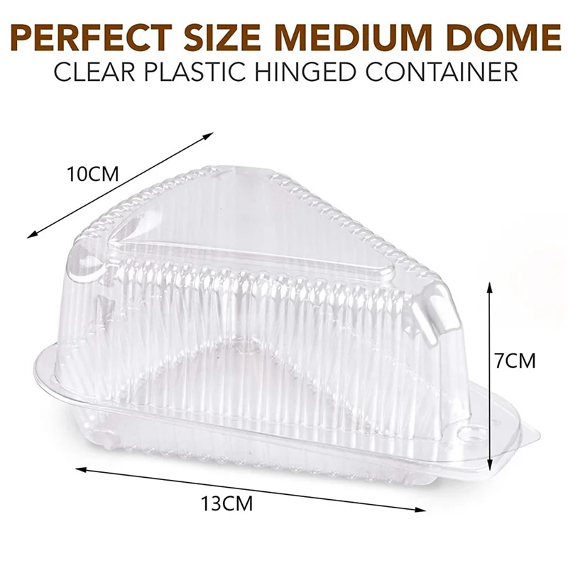 100Pcs Triangle Cheesecake Boxes Cake Box Triangle Pie Holders