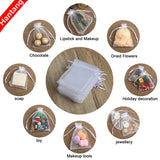 100Pcs Tulle Bag Drawstrings Pouches Jewelry Gift Display Wedding Gift Bag
