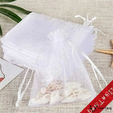 100Pcs Tulle Bag Drawstrings Pouches Jewelry Gift Display Wedding Gift Bag