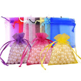 100Pcs Tulle Bag Drawstrings Pouches Jewelry Gift Display Wedding Gift Bag