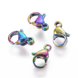 100Pcs Stainless Steel Lobster Claw Clasps for DIY Jewelry Making