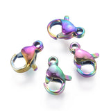 100Pcs Stainless Steel Lobster Claw Clasps for DIY Jewelry Making