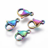 100Pcs Stainless Steel Lobster Claw Clasps for DIY Jewelry Making