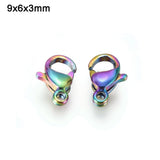 100Pcs Stainless Steel Lobster Claw Clasps for DIY Jewelry Making