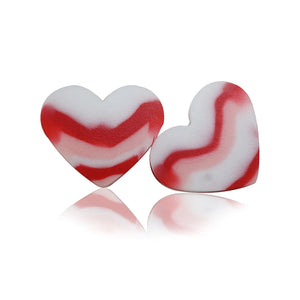 100Pcs Heart Silicone Beads Love Red Pink Pearl For Pacifier Necklace