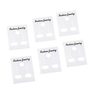 100Pcs Earring Display Cards Ear Studs Organizer Holder Earring Cards 38x30mm