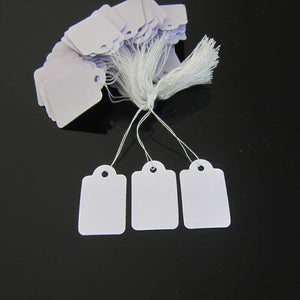 100Pcs Gift Tags Sign with String Party Favor Paper Label Cards
