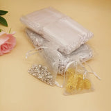 100Pcs Organza Butterfly Drawstring Bags for Women Wedding DIY
