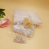 100Pcs Organza Butterfly Drawstring Bags for Women Wedding DIY
