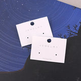 100Pcs PVC Paper Ear Card Jewelry Packaging Hang Earring Card DIY