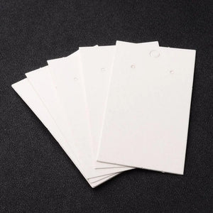 100Pcs Paper Earring Card with Three Holes Jewelry Display Card