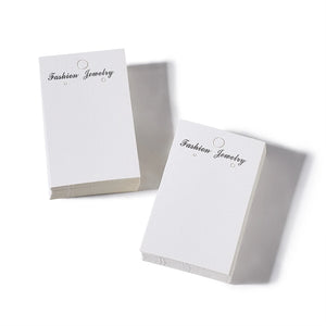 100Pcs Paper Earring Card with Three Holes Jewelry Display Card