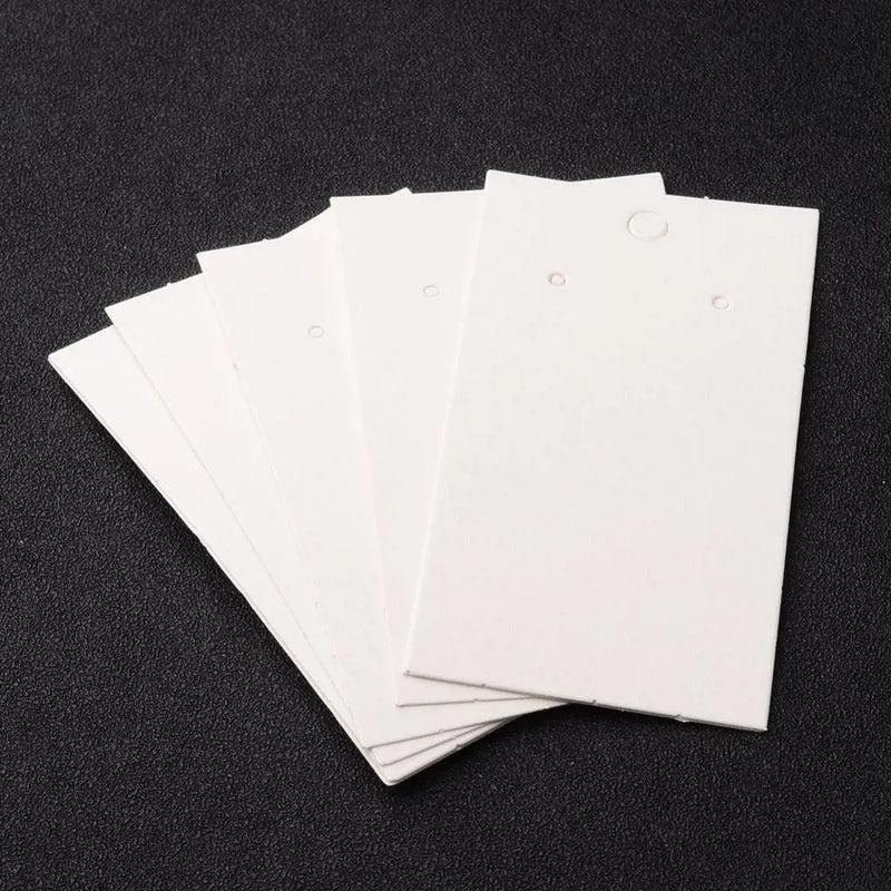 100Pcs Paper Earring Card with Three Holes Jewelry Display Card