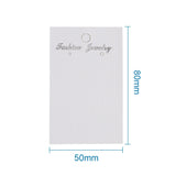 100Pcs Paper Earring Card with Three Holes Jewelry Display Card