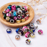 100Pcs Lampwork Glass European Beads for Jewelry Making