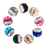 100Pcs Lampwork Glass European Beads for Jewelry Making