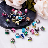 100Pcs Lampwork Glass European Beads for Jewelry Making