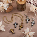 100Pcs Wooden Crucifix Cross Charms for Easter Jewelry Making