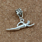 100Pcs Swimmer Sports Charms Pendants for Bracelets