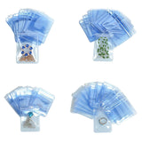 100Pcs Zip Lock Jewelry Packaging Bag Clear Plastic Reusable Packing Pouches