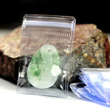 100Pcs Zip Lock Jewelry Packaging Bag Clear Plastic Reusable Packing Pouches
