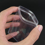 100Pcs Zip Lock Jewelry Packaging Bag Clear Plastic Reusable Packing Pouches