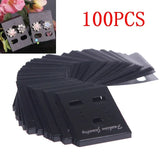 100Pcs Ear Studs Jewelry Holder Display Hang Cards Packaging