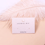 100Pcs 5x3.5cm Earring HangTag Card Dangle Jewelry Gift Card