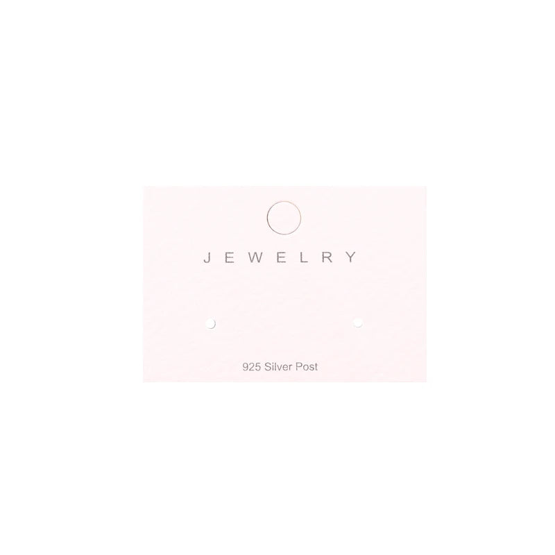 100Pcs 5x3.5cm Earring HangTag Card Dangle Jewelry Gift Card