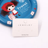 100Pcs 5x3.5cm Earring HangTag Card Dangle Jewelry Gift Card