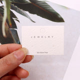 100Pcs 5x3.5cm Earring HangTag Card Dangle Jewelry Gift Card