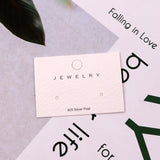 100Pcs 5x3.5cm Earring HangTag Card Dangle Jewelry Gift Card