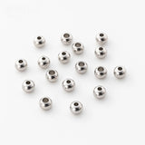 100Pcs/lot 6mm Silver Spacer Beads DIY Jewelry Making