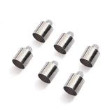 100Pcs 8mmX12mm Tassel Cord End Crimp Copper Cap Beads Caps