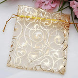 100Pcs/lot Organza Drawstring Gift Bag 9x12cm