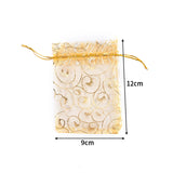 100Pcs Organza Drawstring Gift Bag Jewelry Pouches Storage Bags
