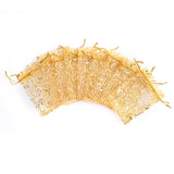 100Pcs Organza Drawstring Gift Bag Jewelry Pouches Storage Bags