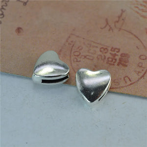 100Pcs/lot Blank Heart Beads 12*11MM for Jewelry DIY
