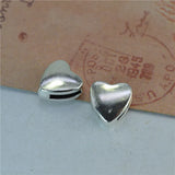100Pcs/lot Blank Heart Beads 12*11MM for Jewelry DIY