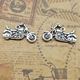 100Pcs/lot Motorcycle Charms 24*14MM DIY Vehicle Jewelry Accessories